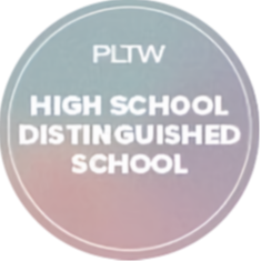 Distinguished banners PLTW High School Distinguished School 2022-2023
