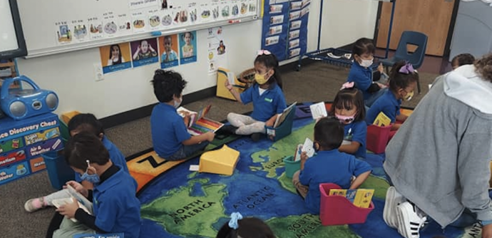 kids in the classroom