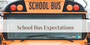 School Bus Expectations graphic