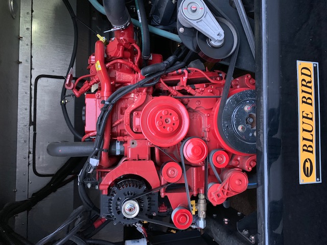 picture of a bus engine 