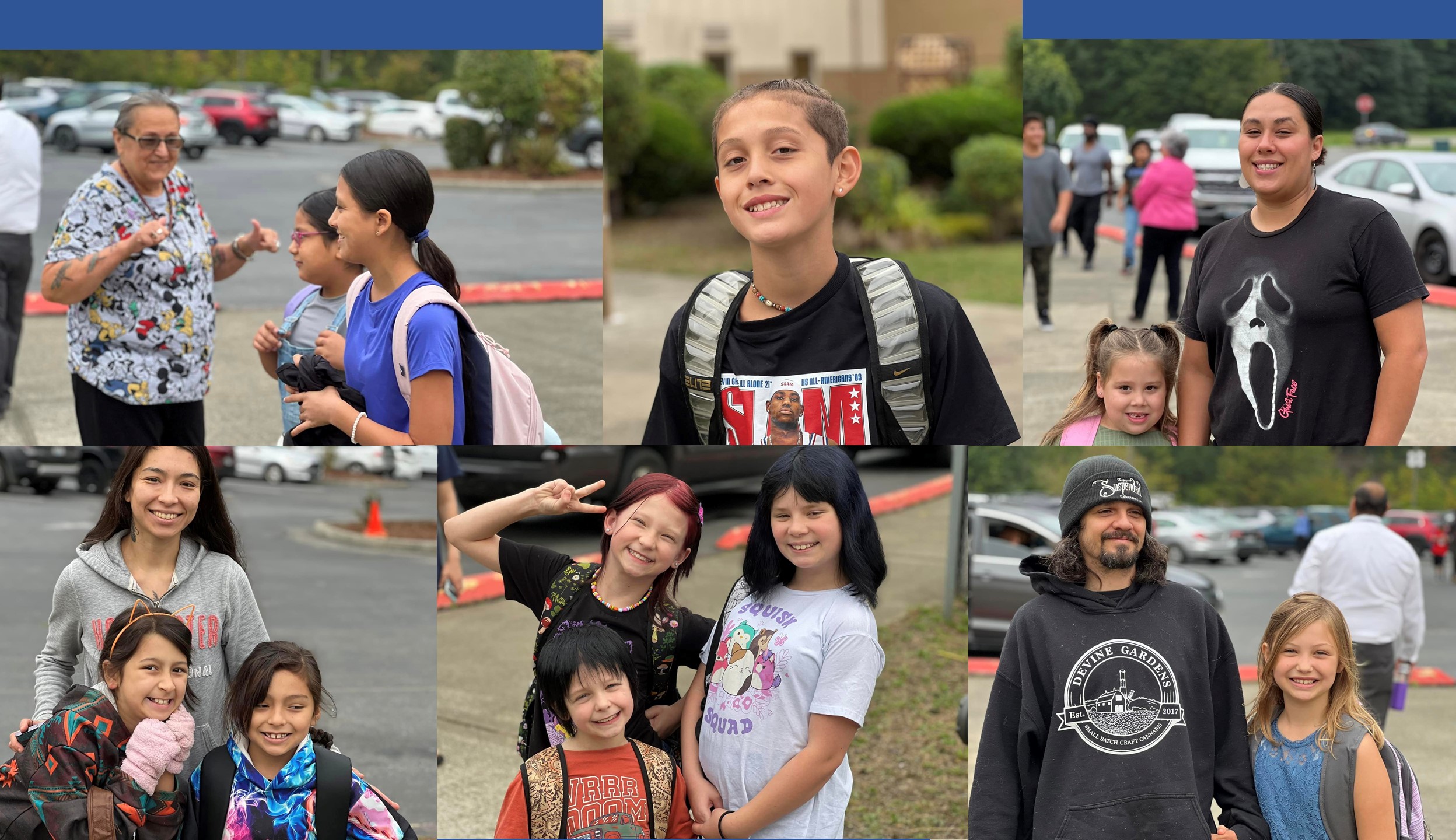 First day of school picture collage