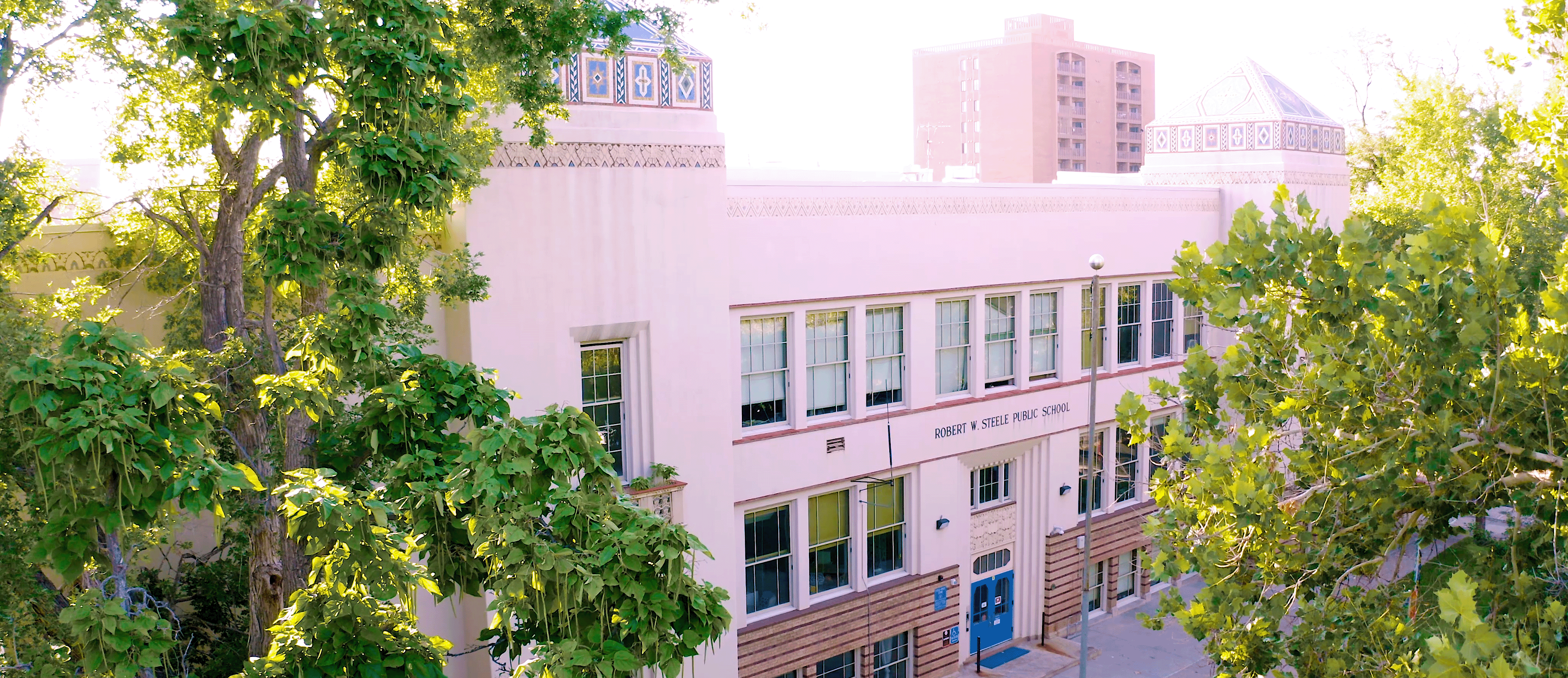 Photographs of Steele elementary, exterior