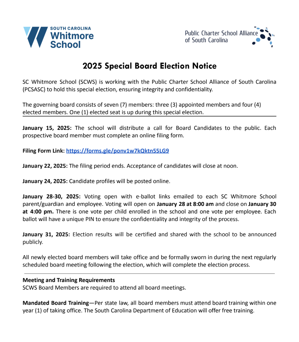 Board Special Election