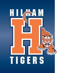 hilham tigers logo with a tiger in the bakground