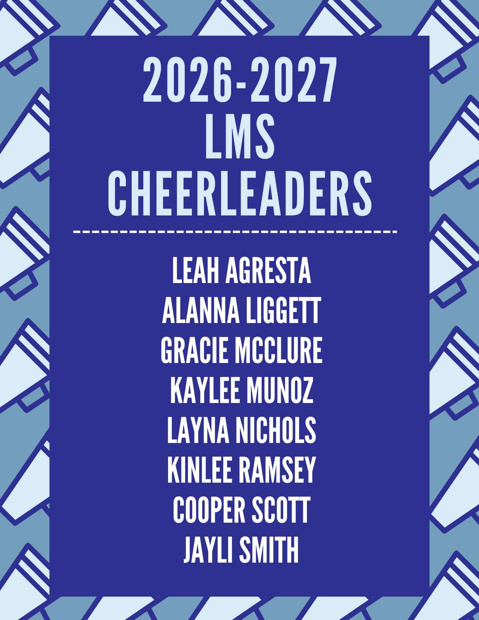 LMS Tigers Cheerleaders 2026-2027