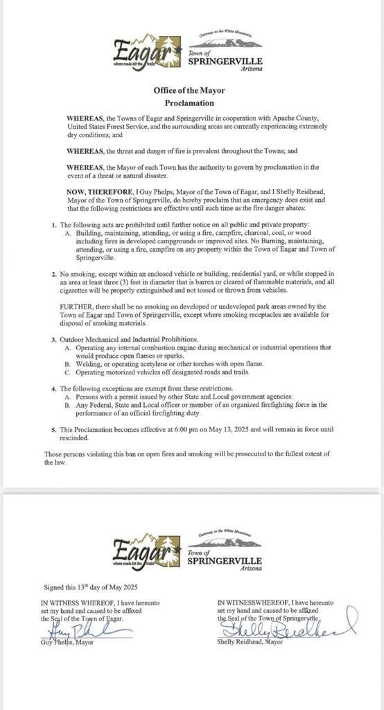 Stage 2 Fire Restrictions Proclamation