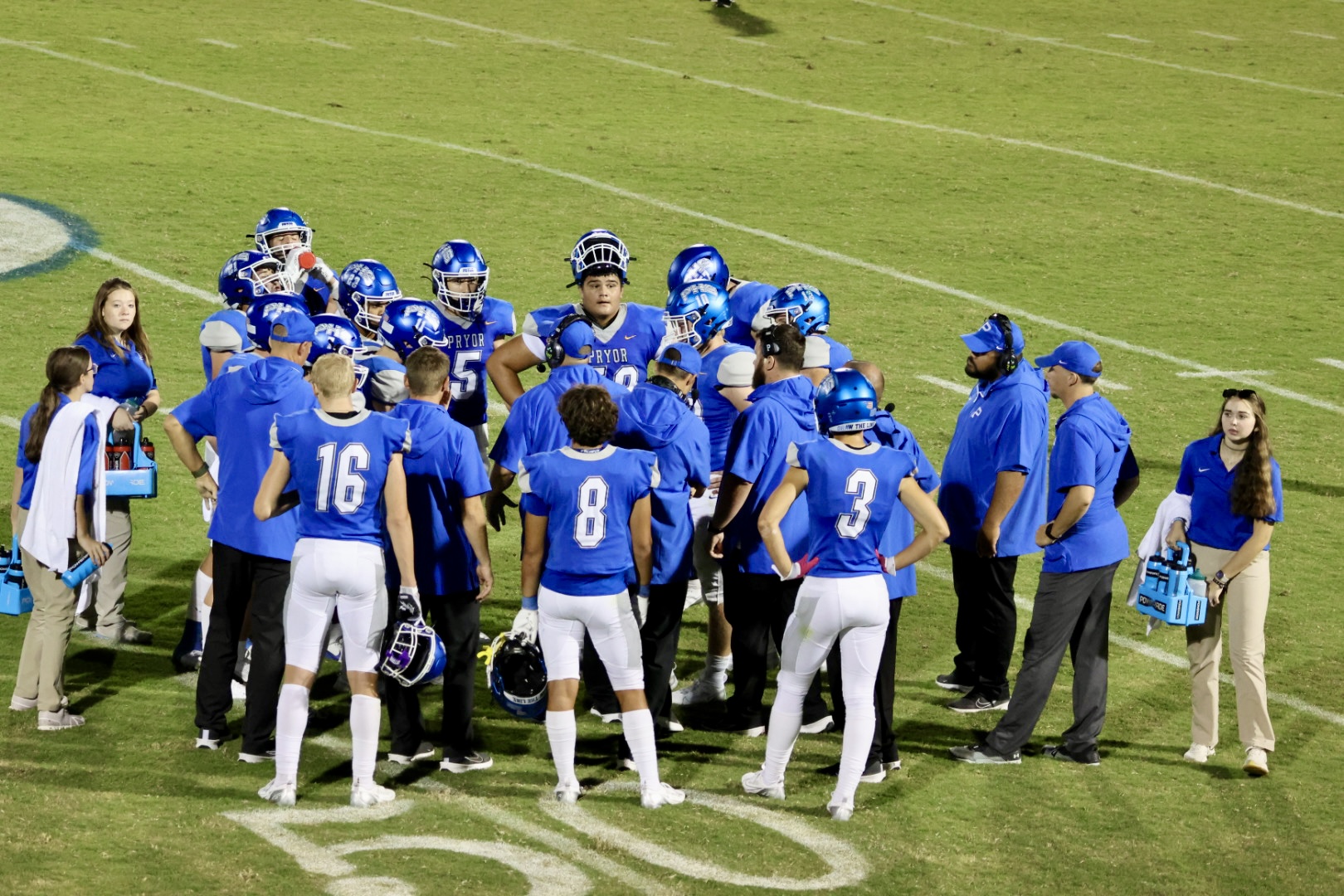 Football Team Huddle 