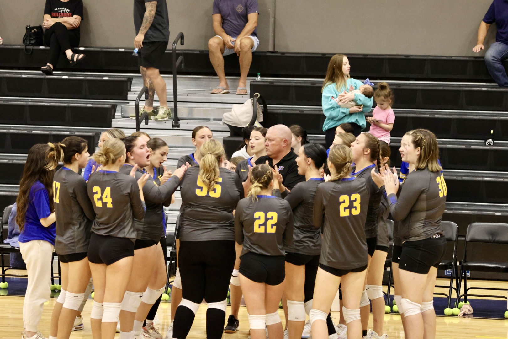 Volleyball Team Huddle