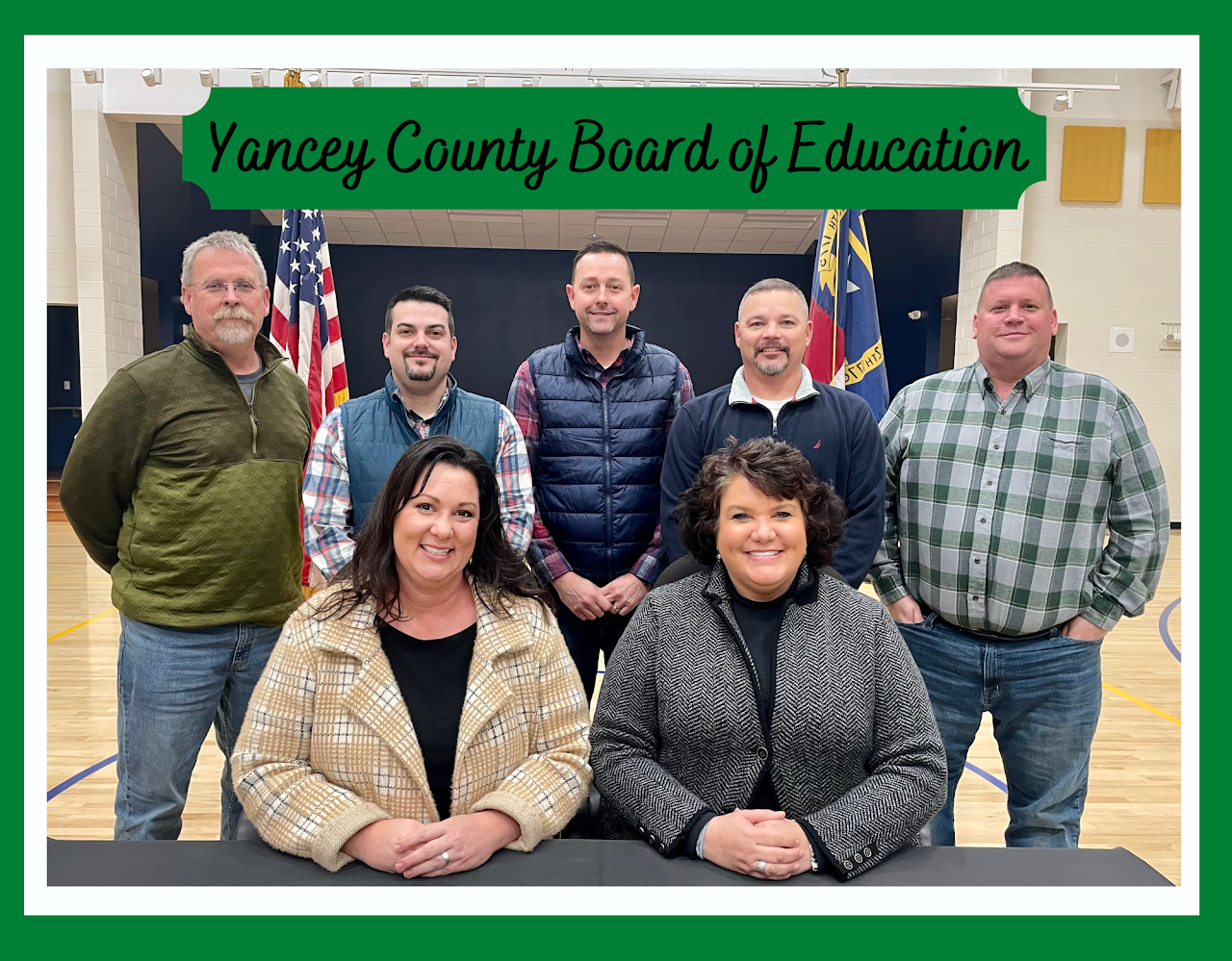 Yancey County Board of Education 7 people smiling