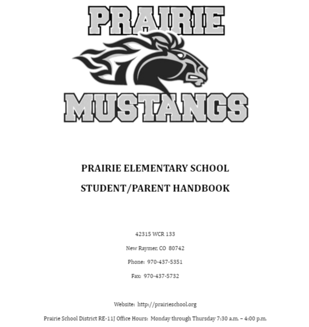 Prairie School District RE-11J Elementary Handbook Revised 2024
