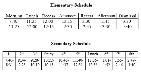 24-25 Student Schedules