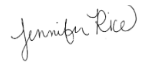 Jennifer Rice Signature