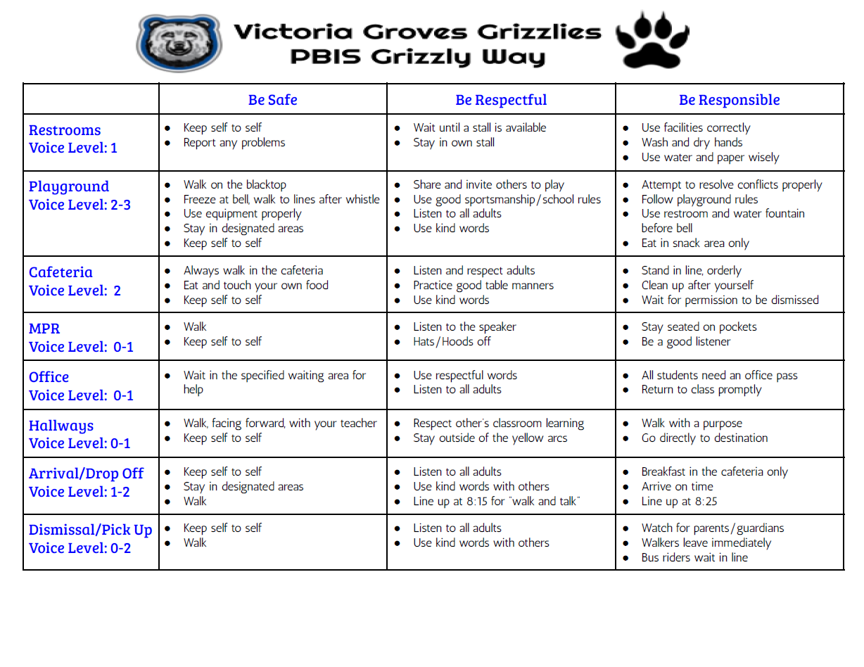 Schoolwide Matrix