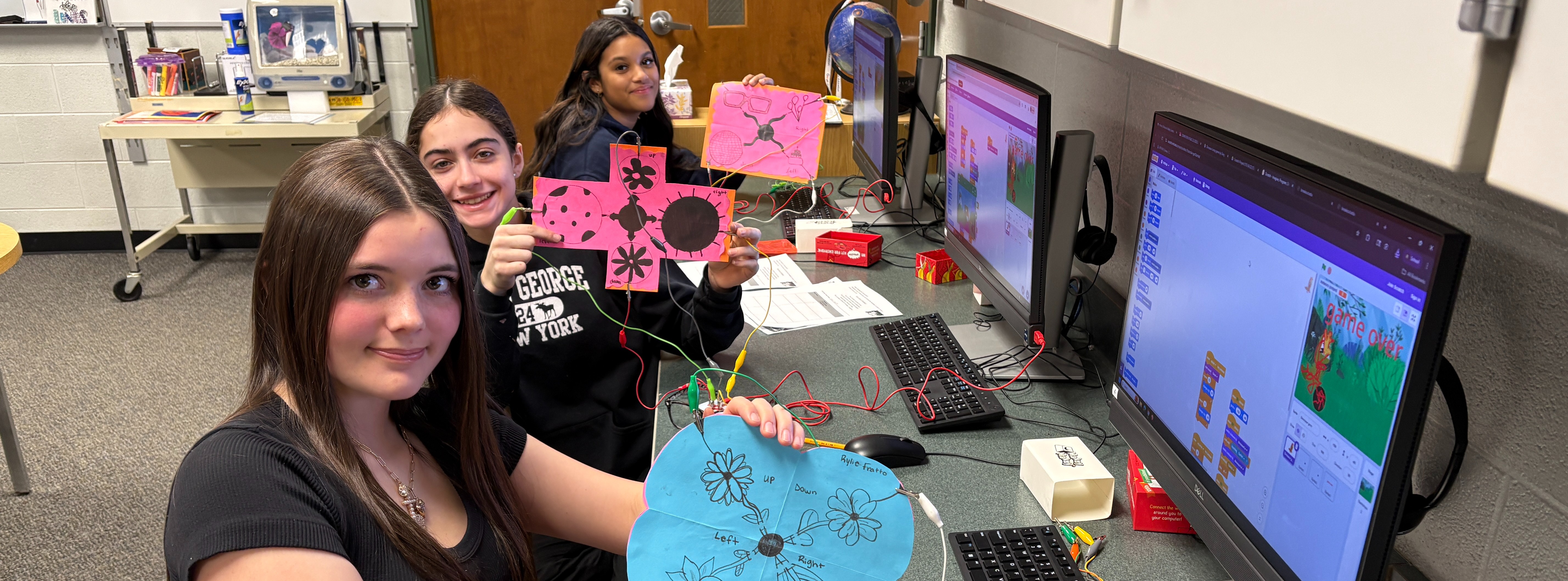 students in technology lab