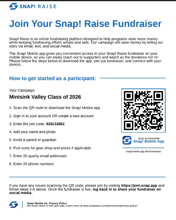 snap fundraise artwork