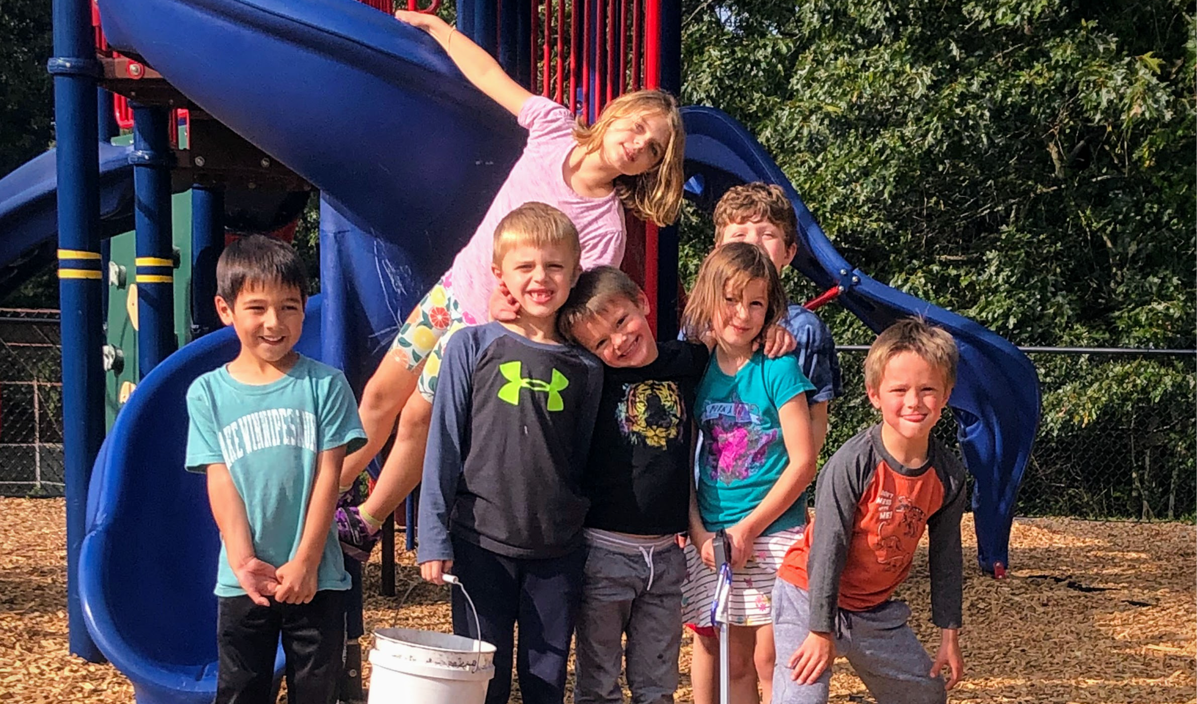 Students on playground