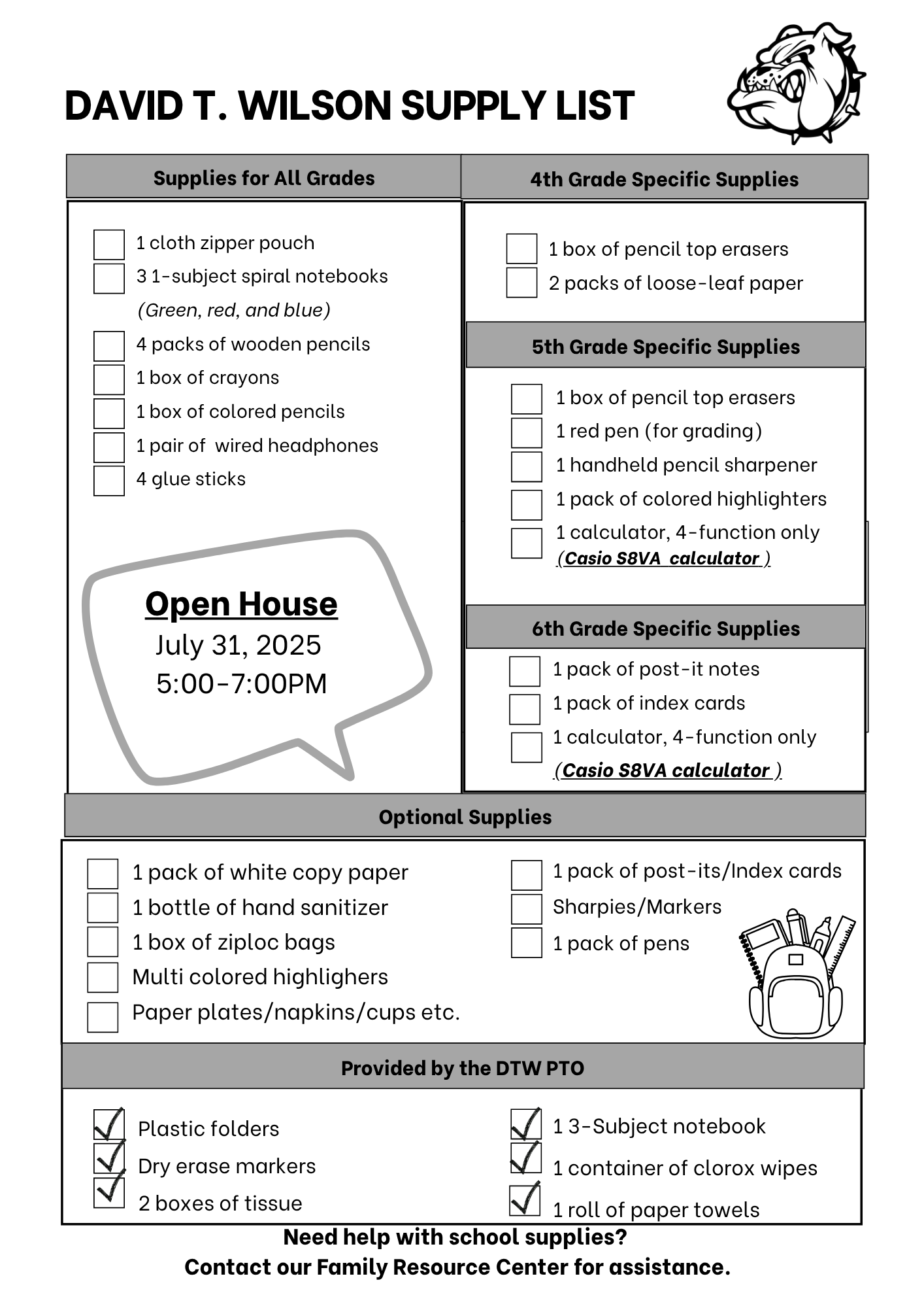 Supply List 2025-26