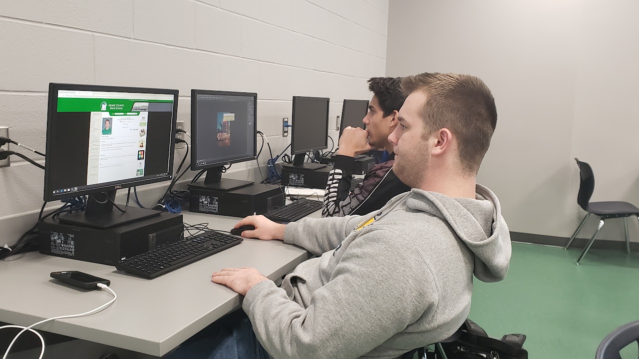 Students in computer lab