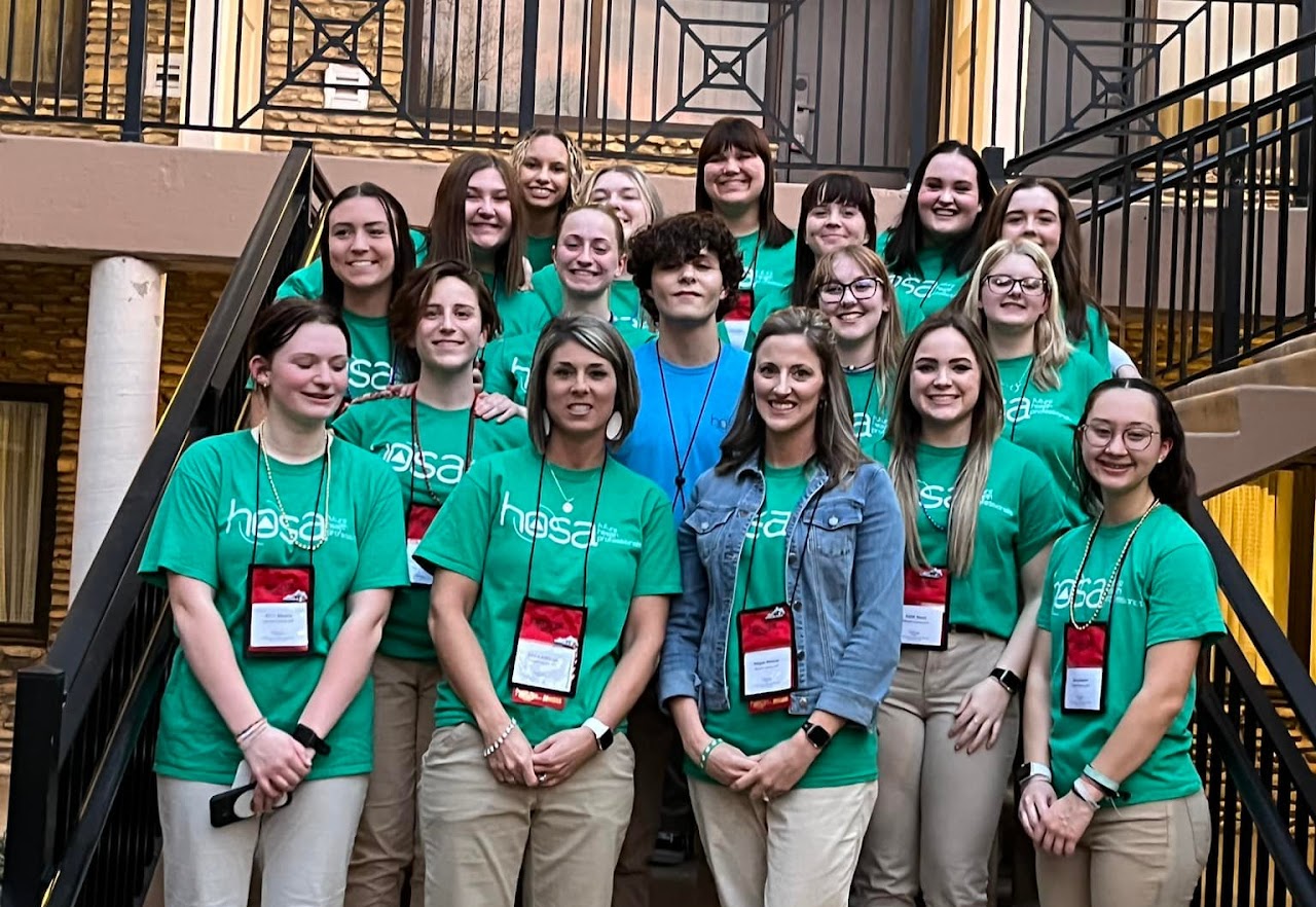 Students group photo matching t-shirts