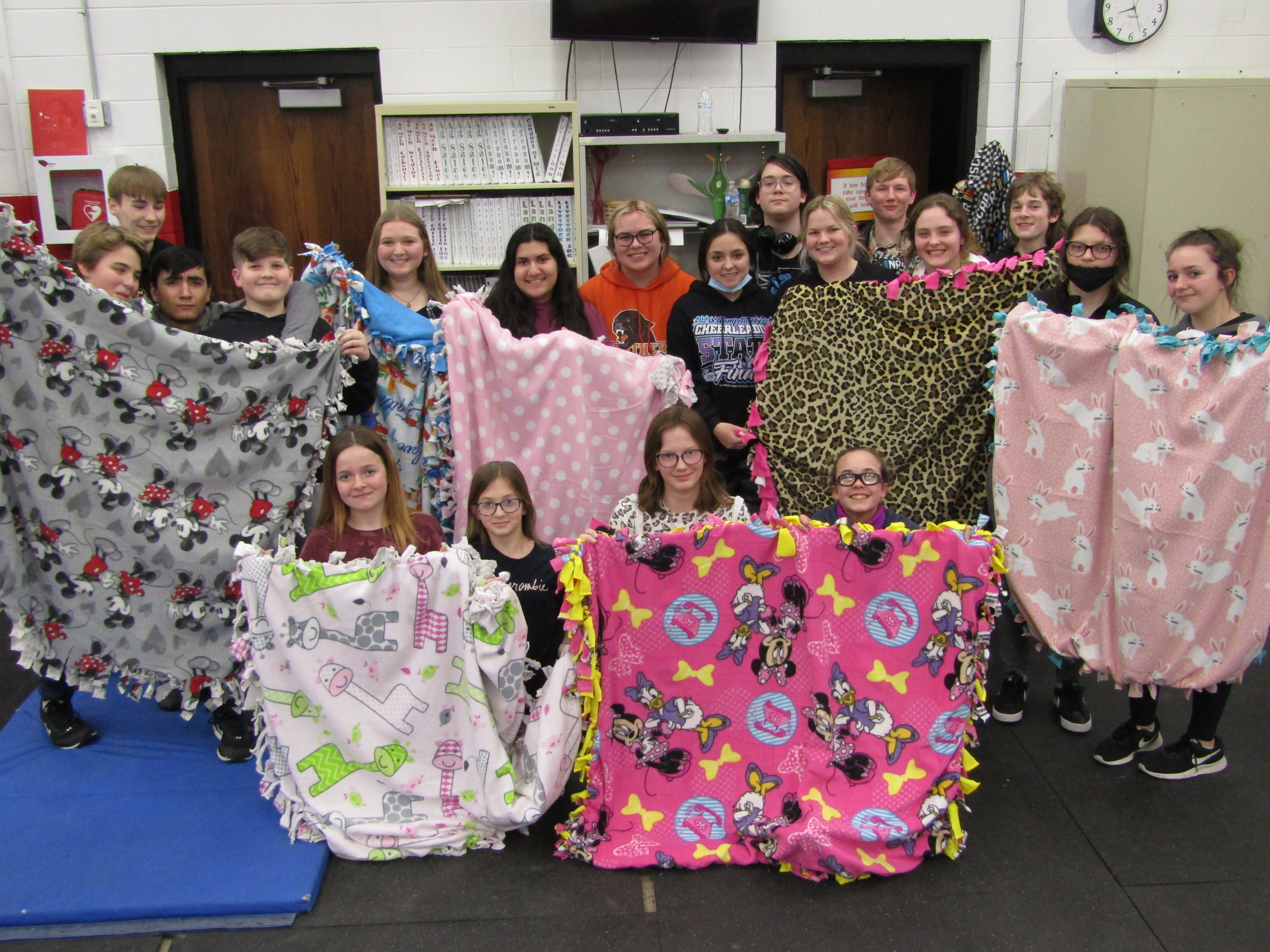 FFA makes blankets for Project Linus