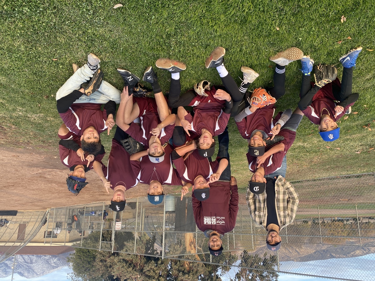 baseball team smiling