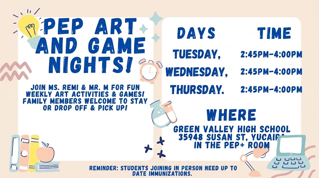 PEP Art and Game Day
