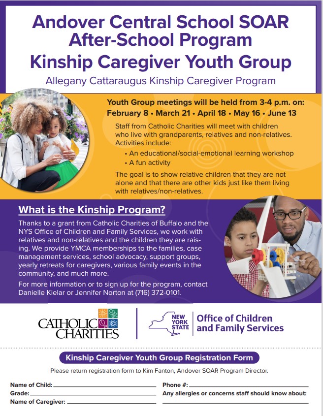 Kinship Caregiver Youth Program Andover Central School