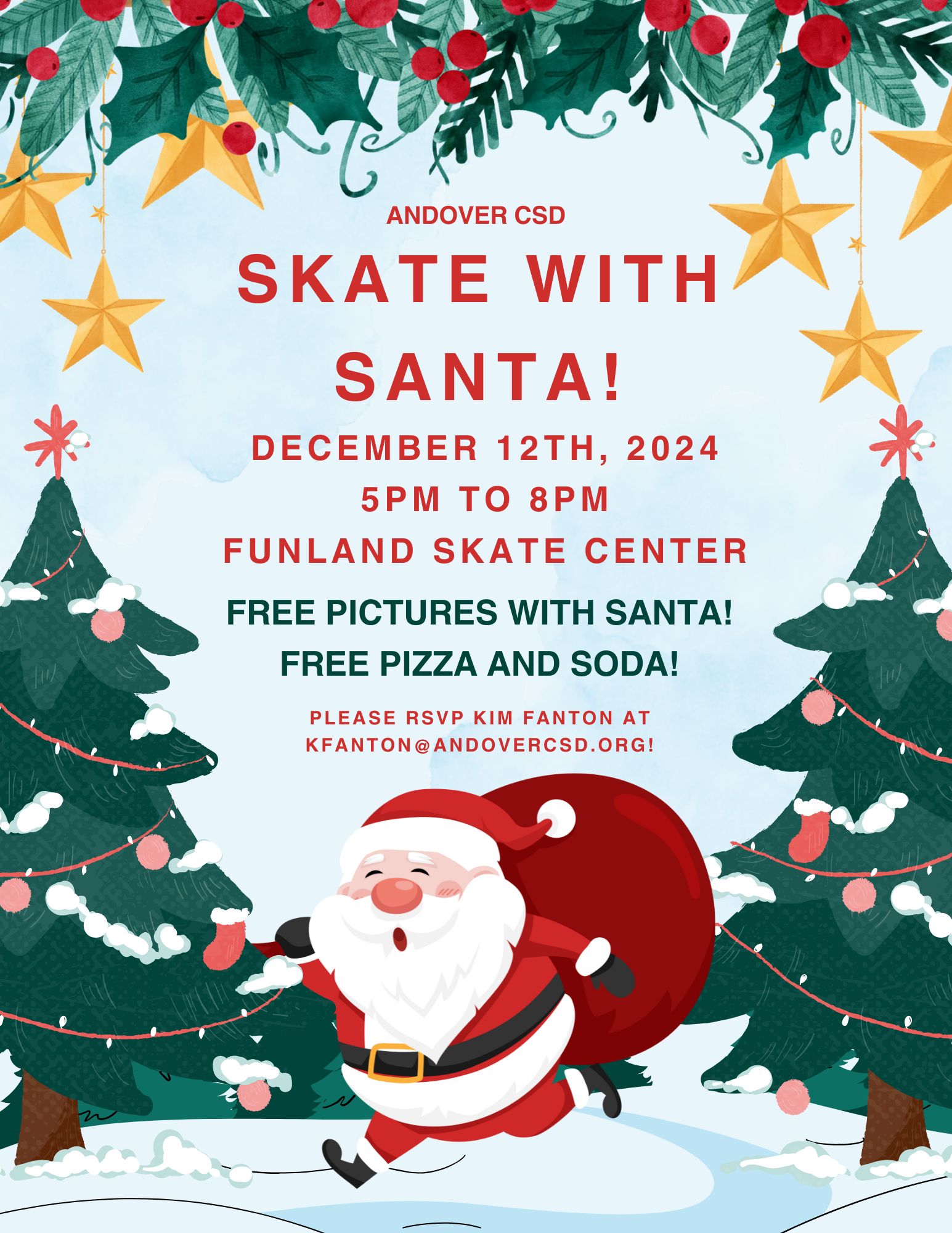 Skate with Santa for Andover CSD Families