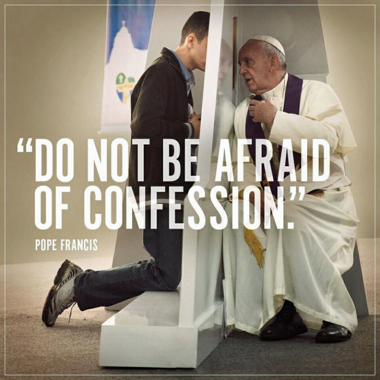 Pope Francis urges followers to approach confession with courage, highlighting the transformative power of seeking absolution.