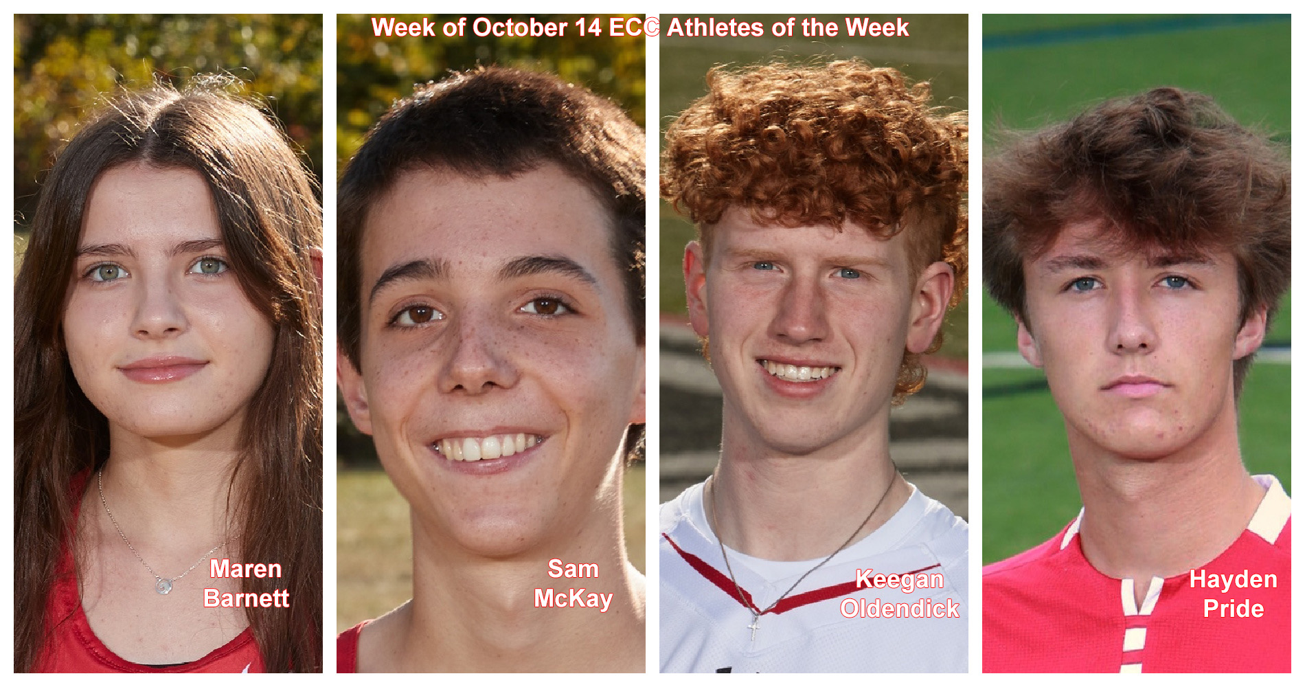 ECC Athletes of the Week October 14