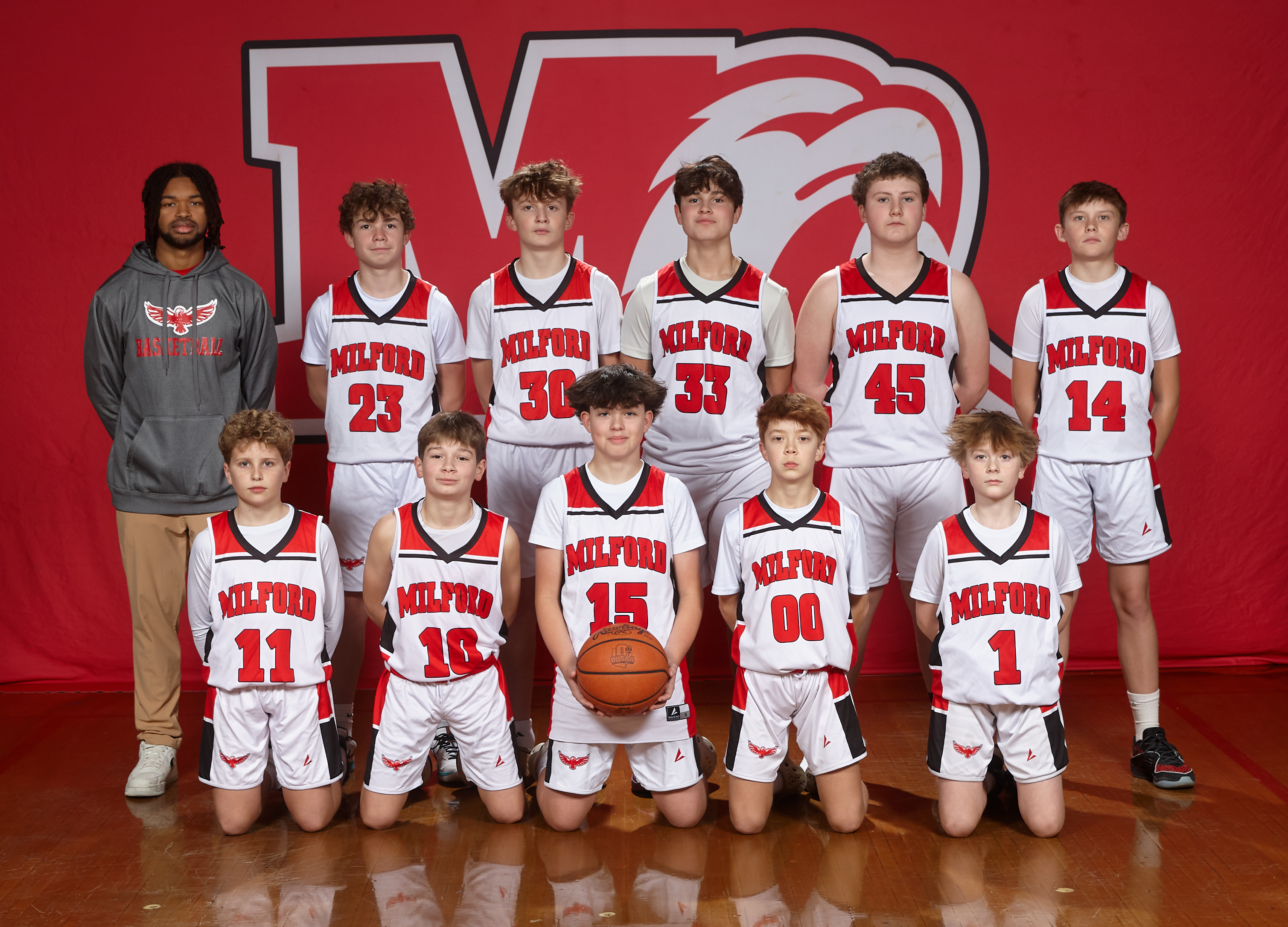 2024-25 Boys 7th Grade White Basketball