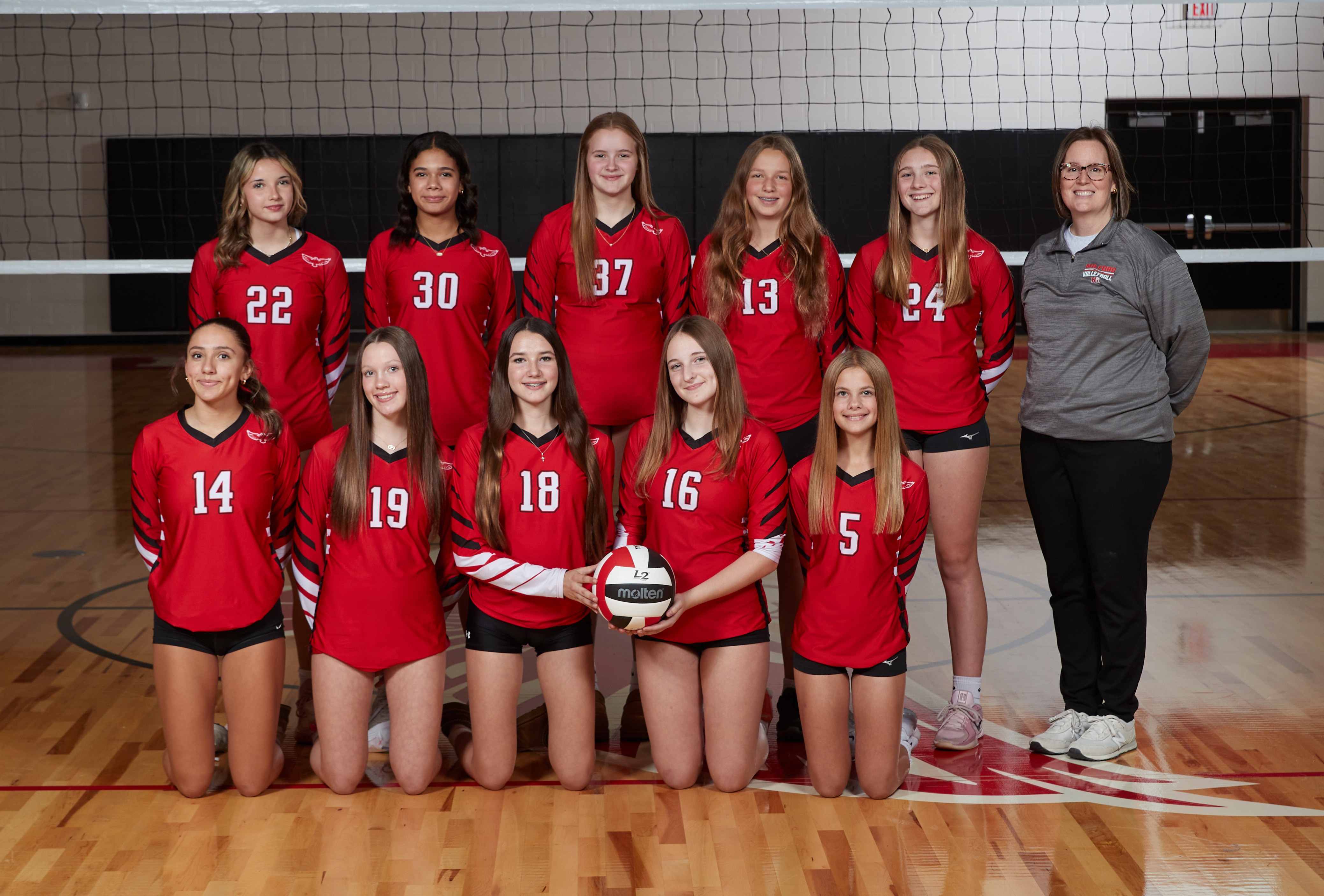 2025-26 Girls 8th Grade Red