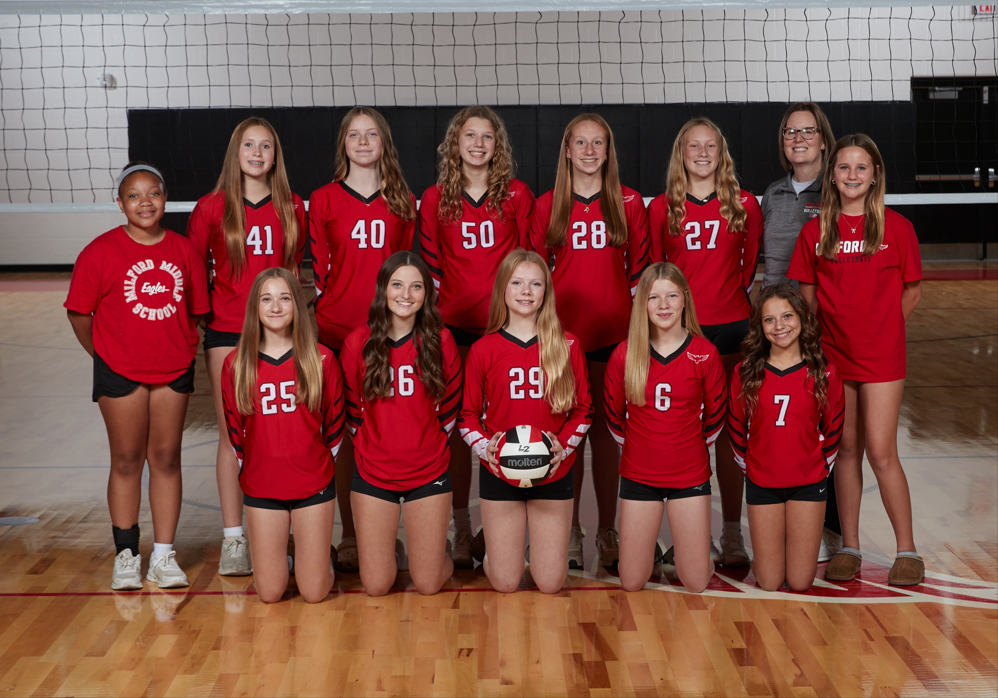 2025-26 Girls 7th Grade Red