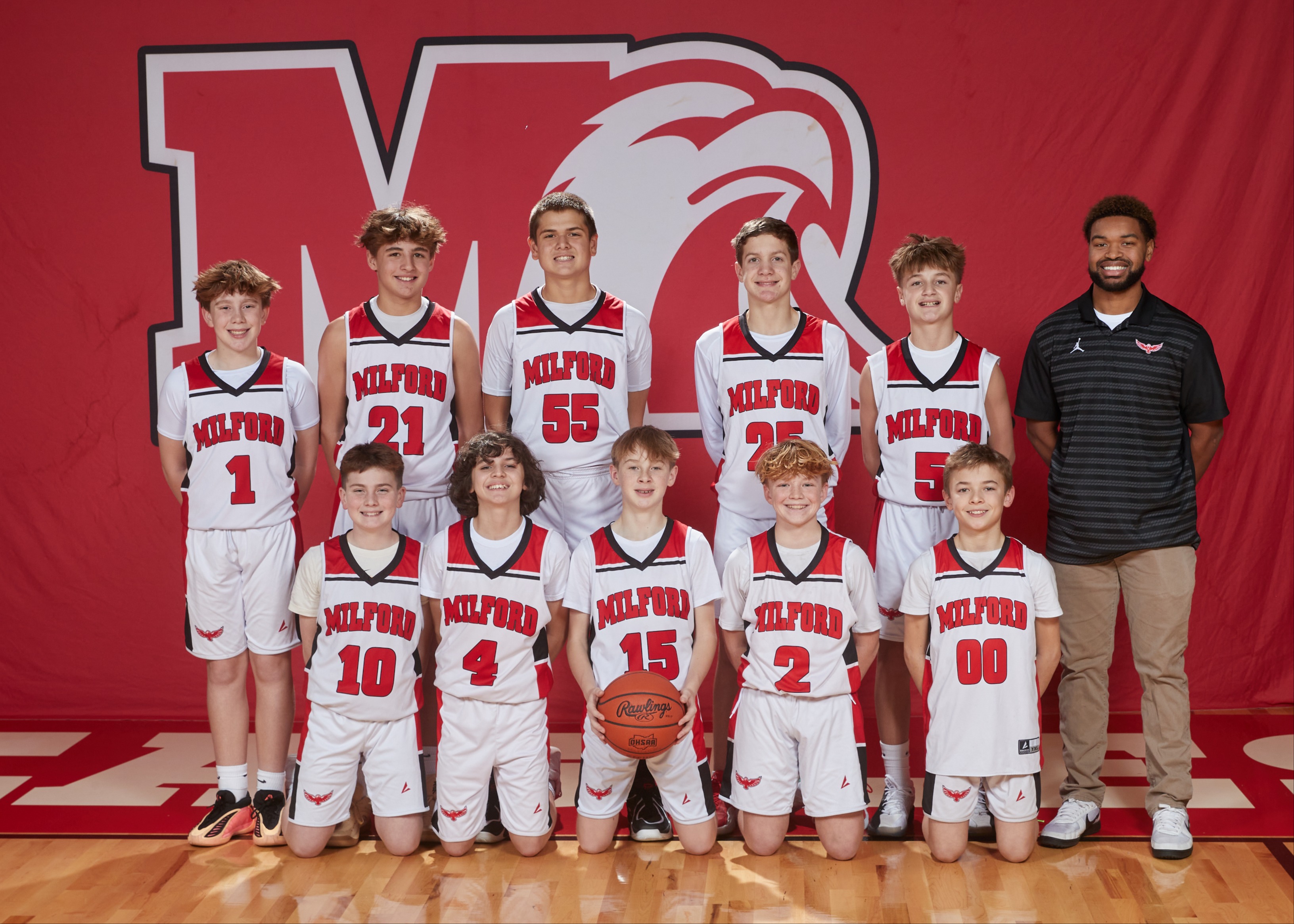 2024-25 Boys 7th Grade White Basketball