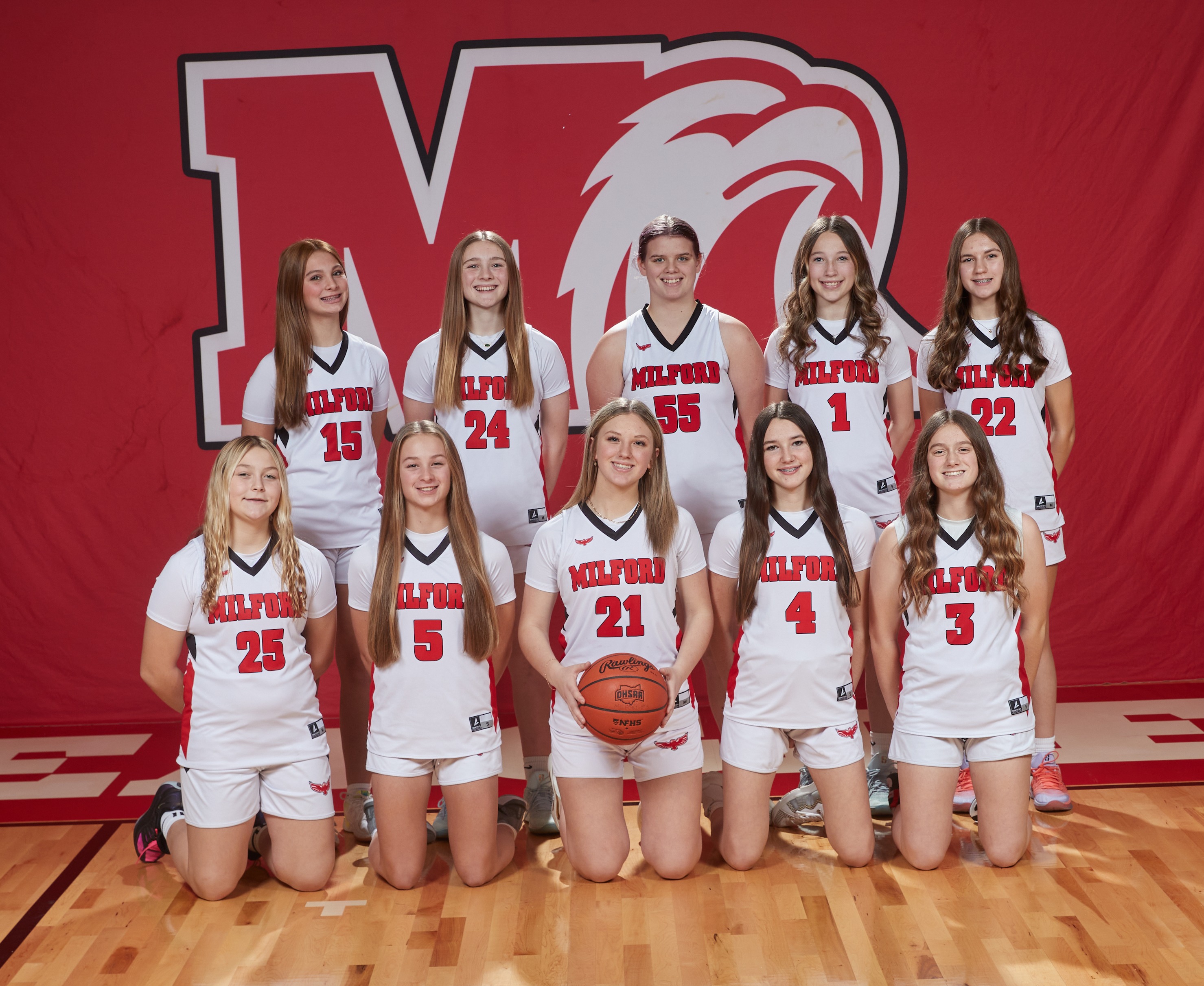 2024-25 Girls 8th Grade Red Basketball