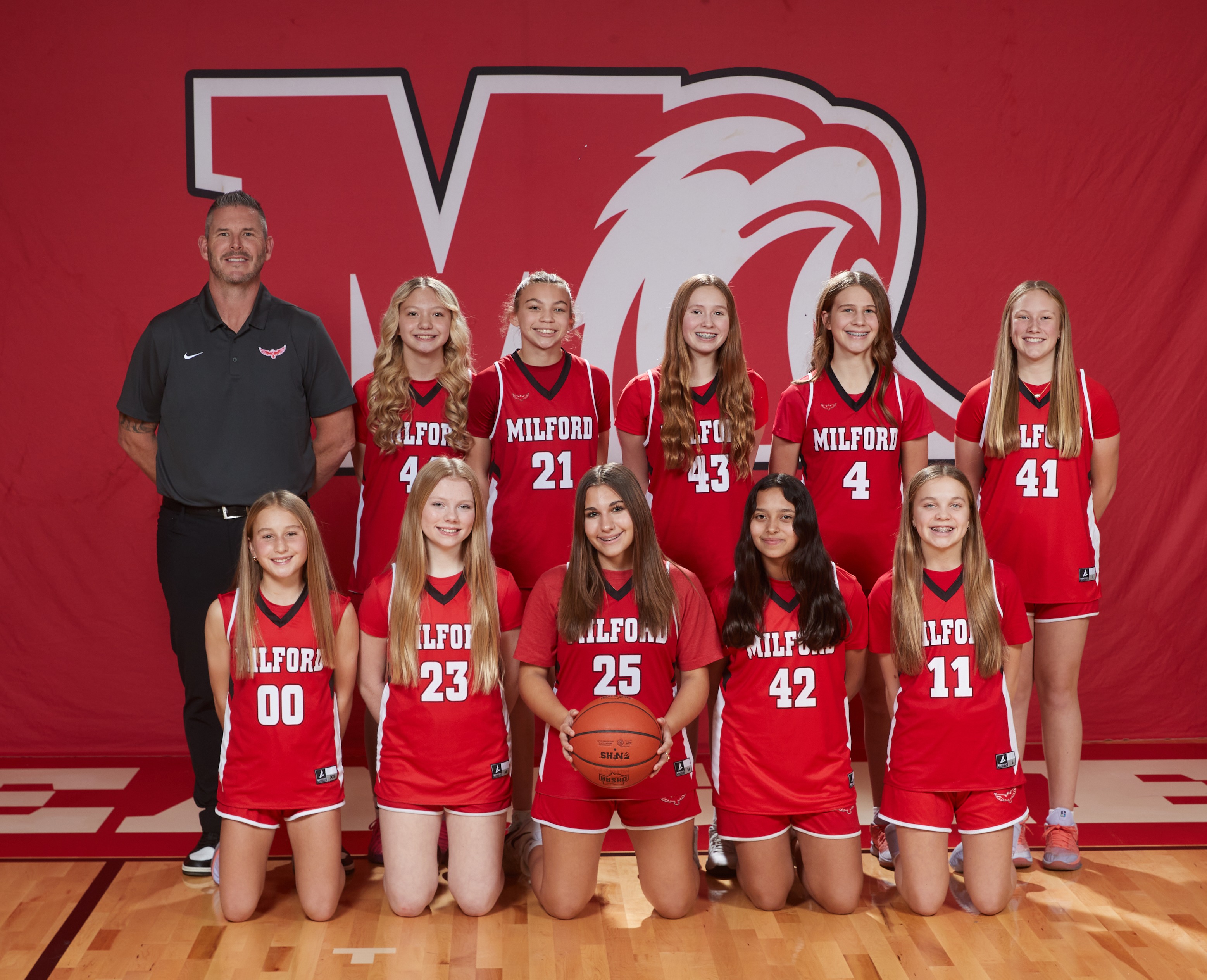 2024-25 Girls 7th Grade Red Basketball