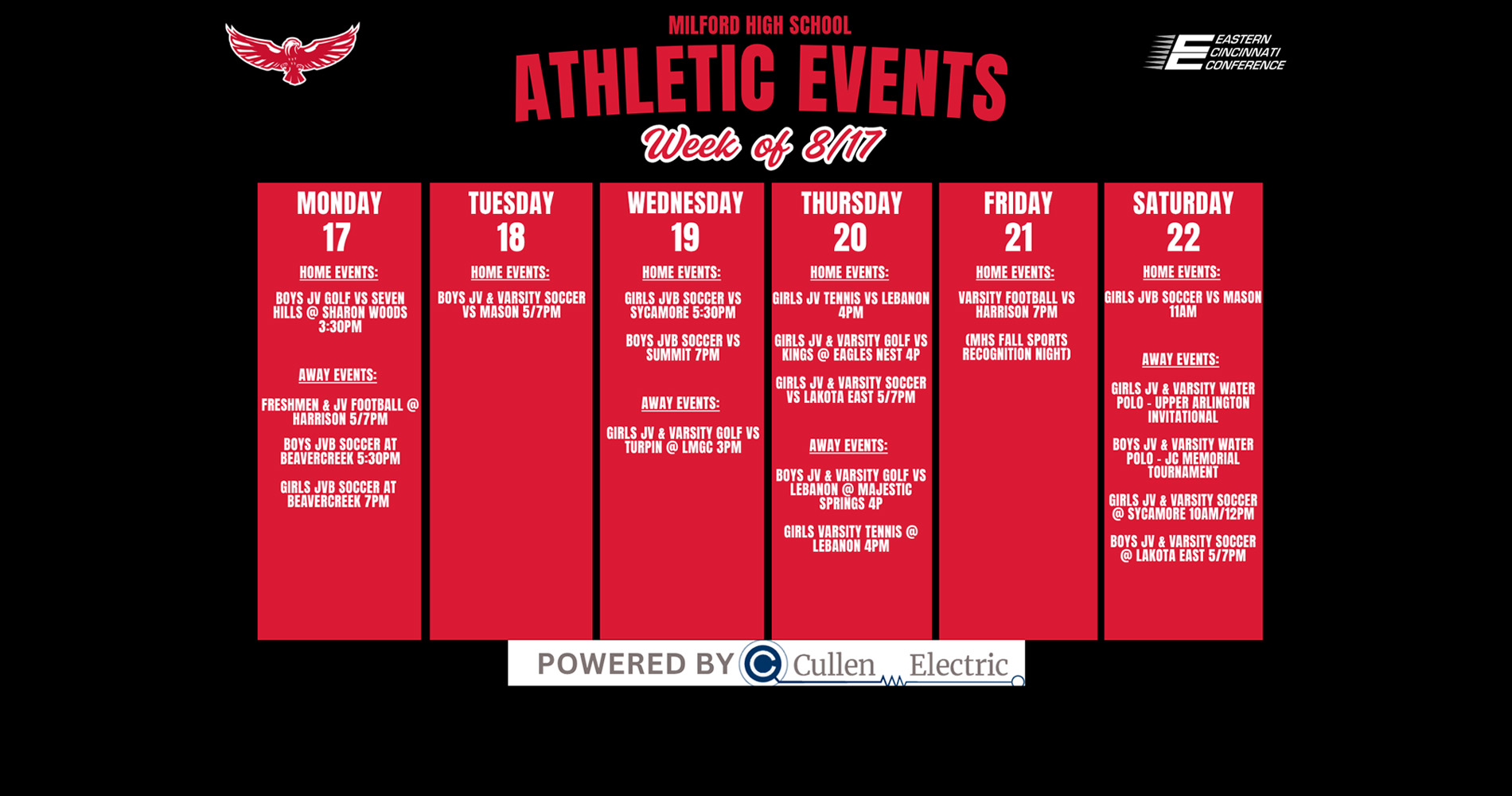 HS Week of Aug 17