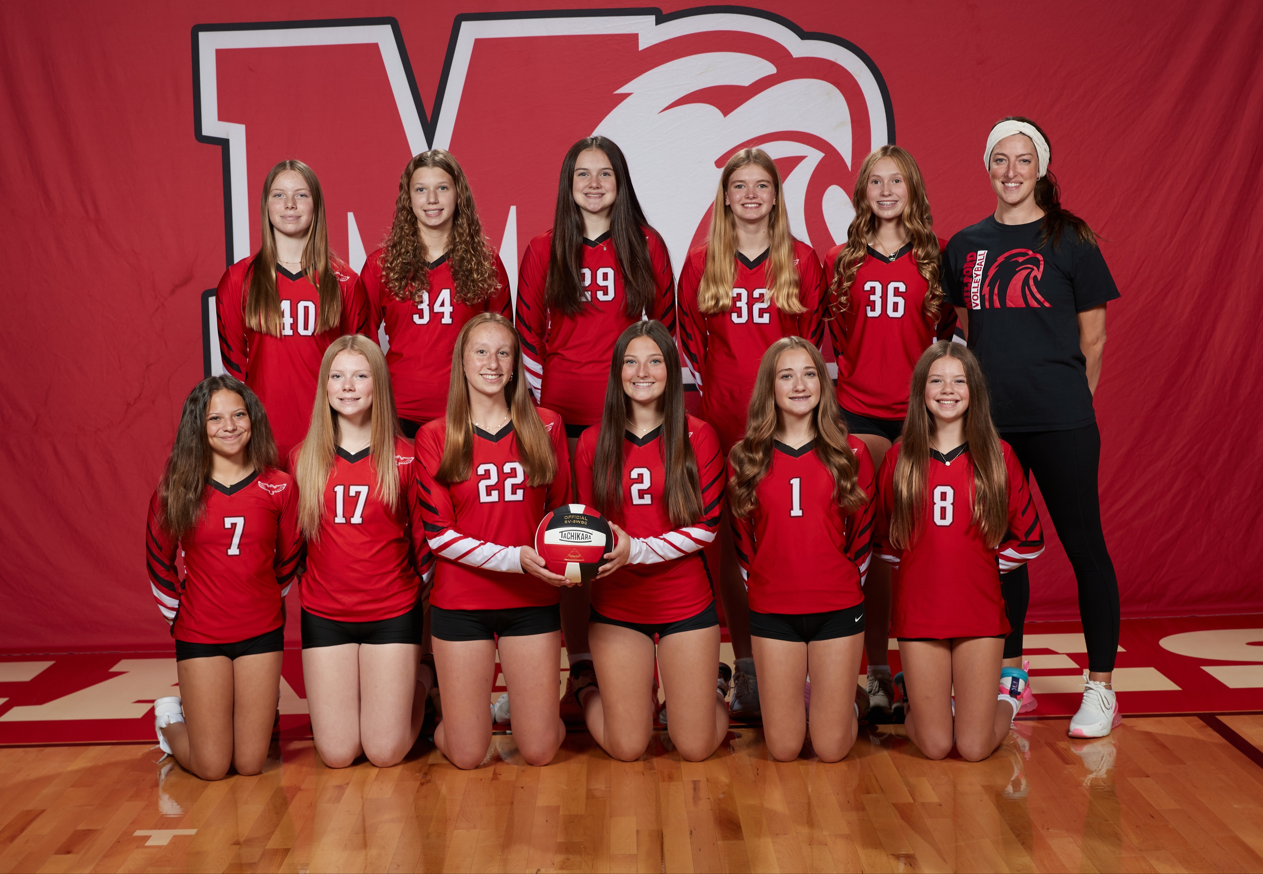 2026-2027 Girls 8th Grade Red