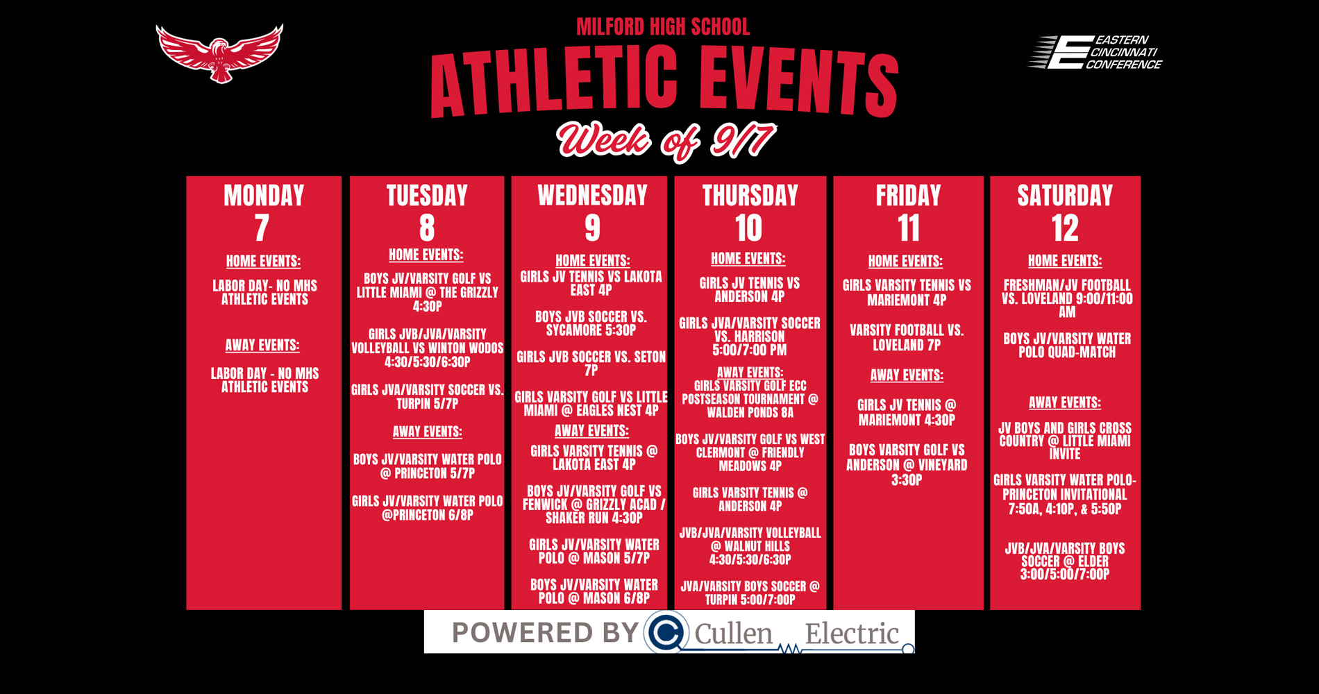 HS Week of Sep 6