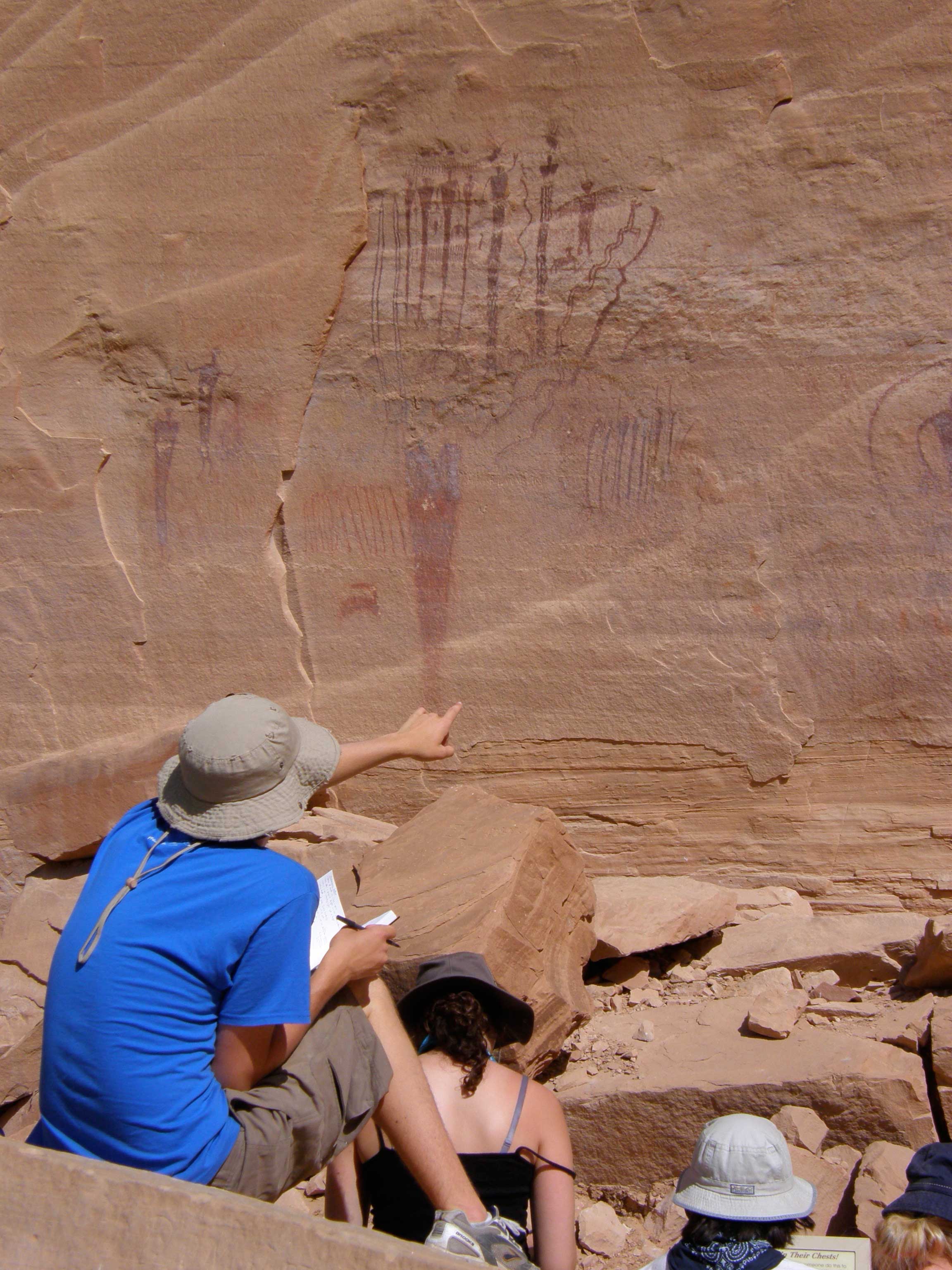 photo of Pictographs from the Fremont Culture. San Rafael Swell, Utah