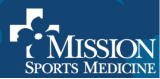 graphic with text saying mission sports medicine