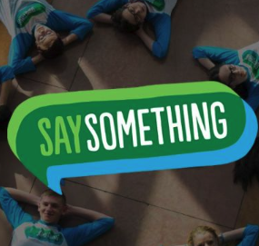 say something logo