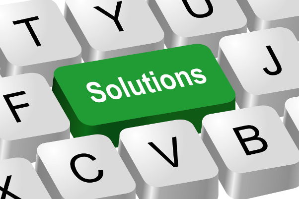 Buttons with solutions quote