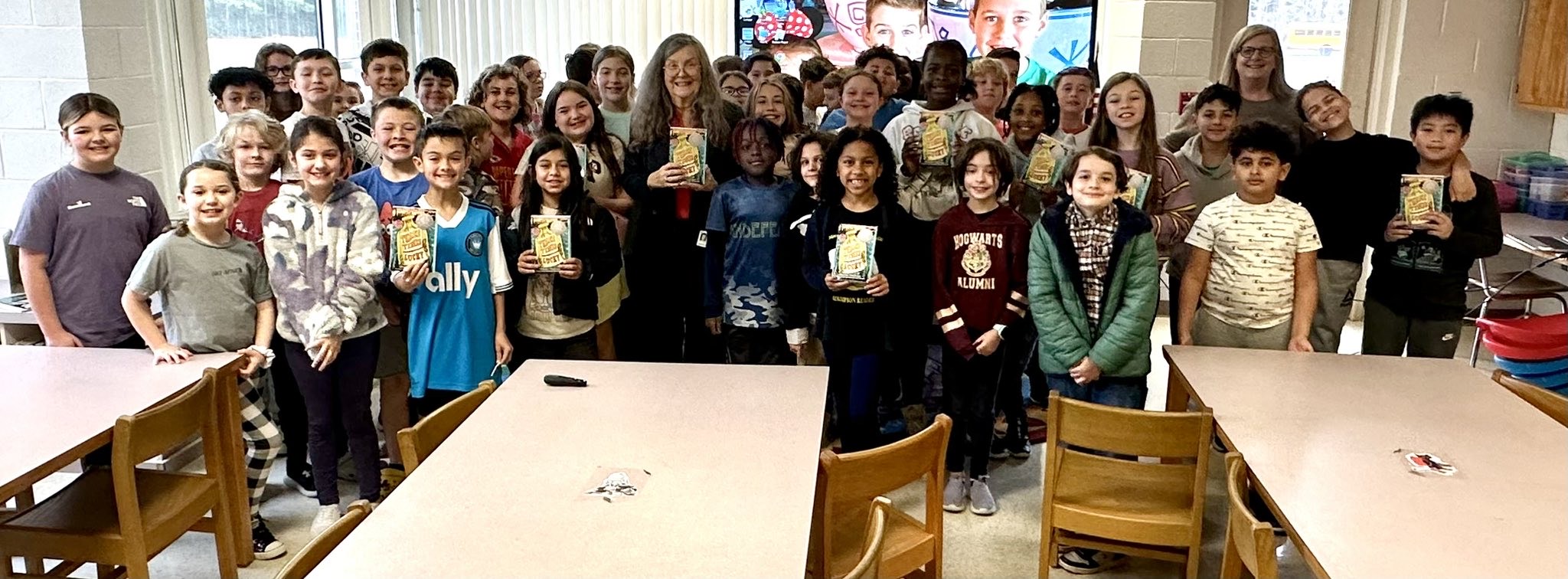 Eastover Central AIG students meet award winning author Sheila Turnage