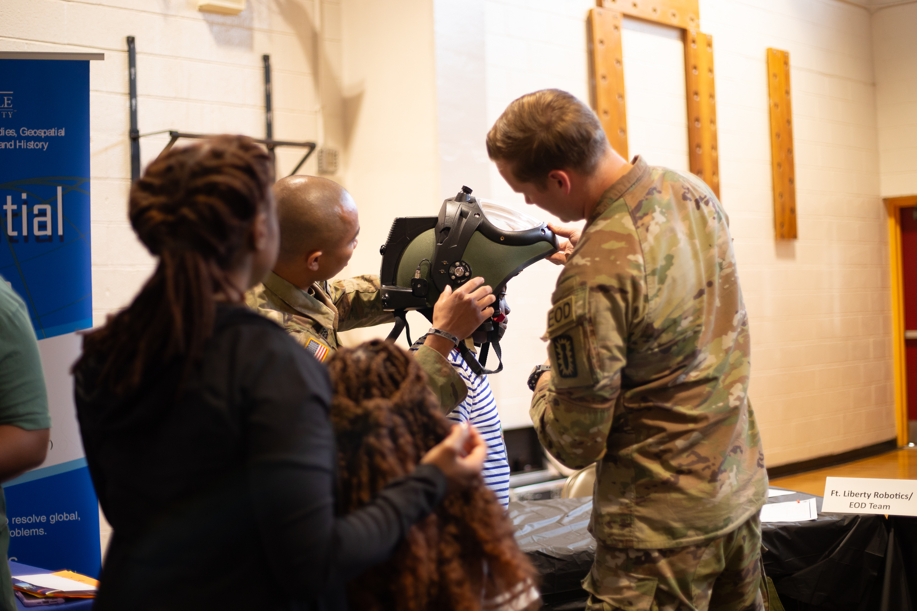 Miltary participating in STARward STEM Expo