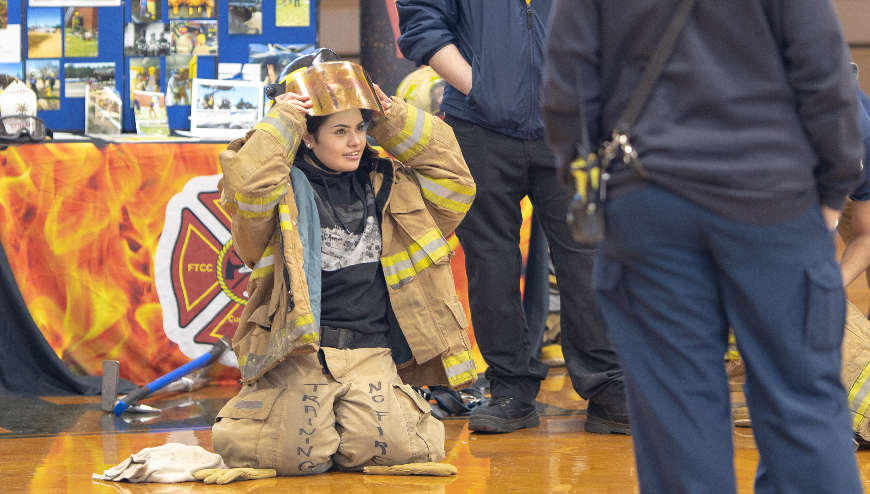 Student in Fire Academy
