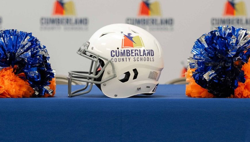 CCS Job Fair Table with Helmet