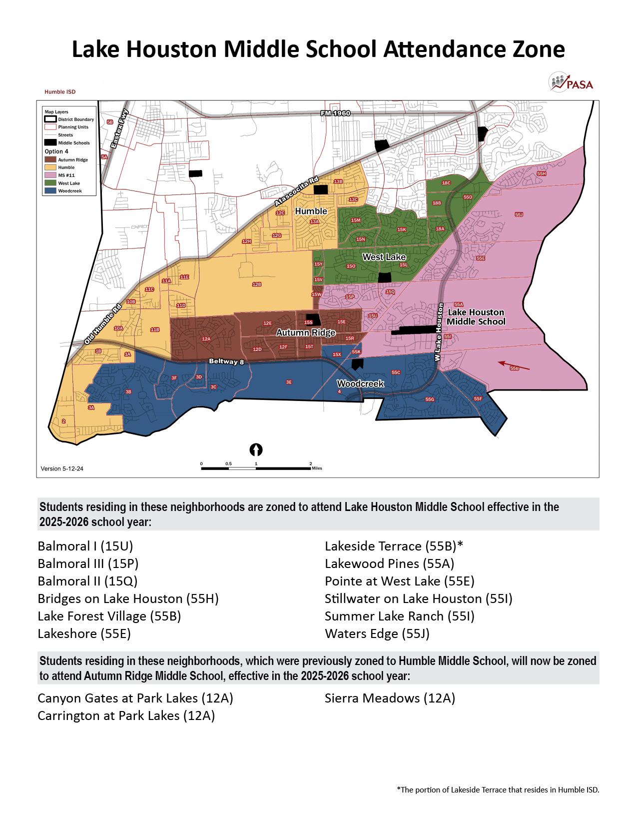 LHMS Attendance Zone Map