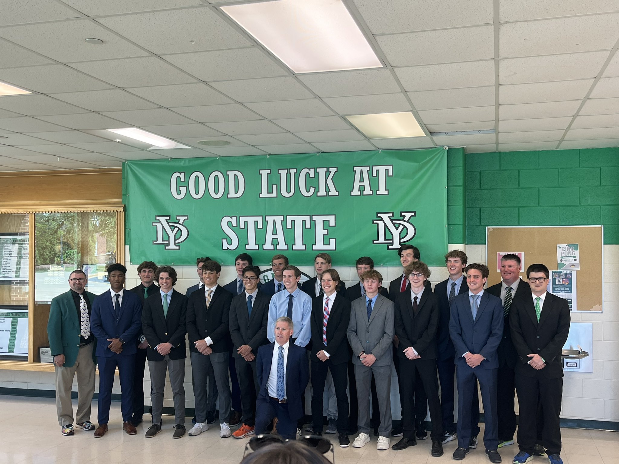 boys cross country state sendoff 