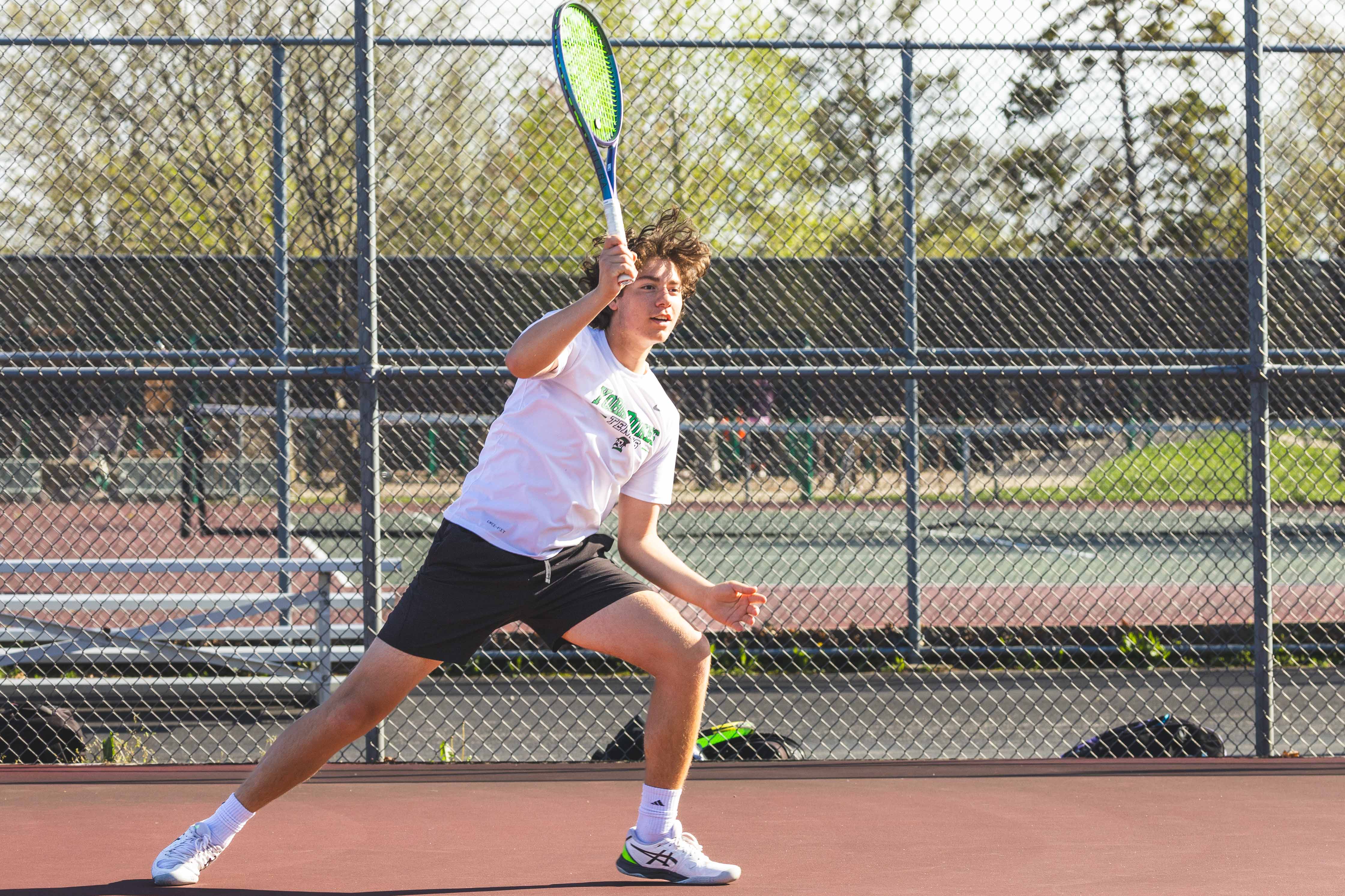 York Boys Tennis Action Shots